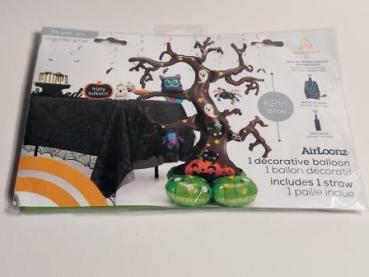 Folienballon Gruseliger Baum, Größe ca. 130 cm, mehrteiliger AirLoonz-Ballon, mit Helium oder Luft befüllbar