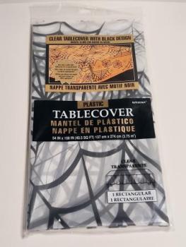 Tischdecke Spinnennetz durchsichtig 270x140cm