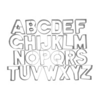 Buchstaben ca. 6,5–7 cm