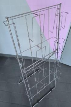 Preview: 2 tlg Prospektständer Metall für 8xA4 und 4xDL