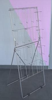 2 tlg Prospektständer Metall für 8xA4 und 4xDL