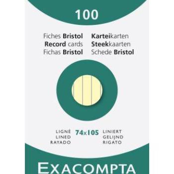 Karteikarten A7 liniert gelb 100 Stück #13820B