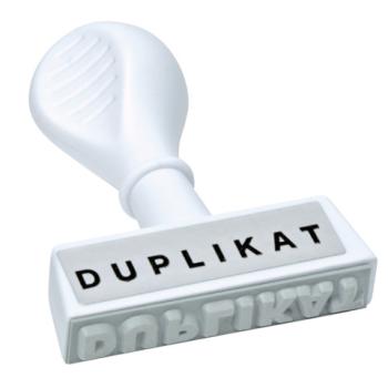 Stempel Holz Duplikat