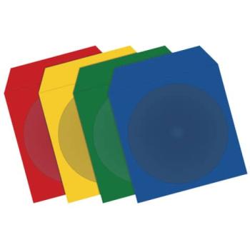 CD/DVD Tasche 100ST farbig