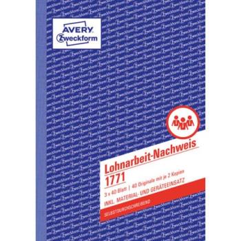 Lohnarbeit Nachweis A5/3x50BL
