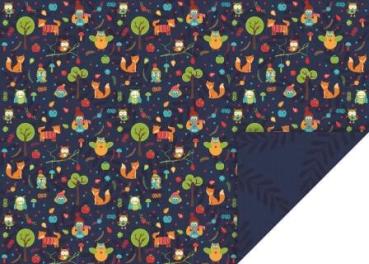 Karton 50x70cm 300g Eulen