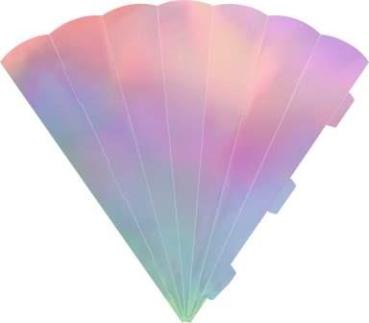 Schultüte 69 cm irisierend