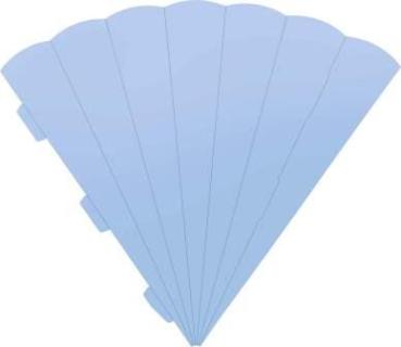 Schultüte 69 cm Karton eckig hbl