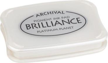 Brilliance Stempelkissen10x7cm silb