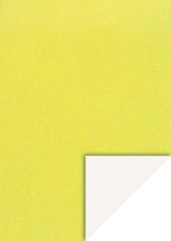 GlitterkartonA4 200g gelb neon
