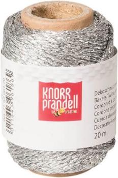 Dekoschnur Metallic silber 20m