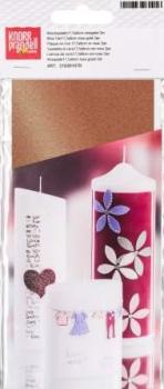 Wachsplatte17,5x8cm rosegold 2er