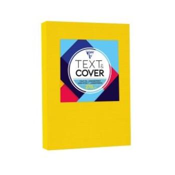 Rückwand A4 leinengeprägt sonnenblumemgelb 270g