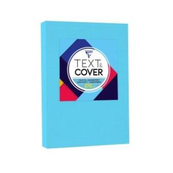 Rückwand A4 leinengeprägt lasurblau 270g