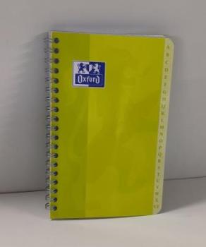 Oxford Registerbuch - Doppelspirale , 110 x 170 mm (339221800)