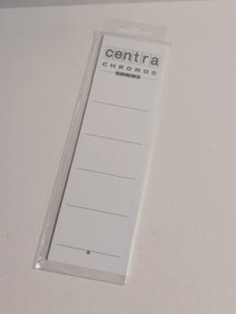 Rückenschild Karton breit weiß