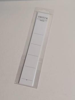 Rückenschild Karton schmal weiß