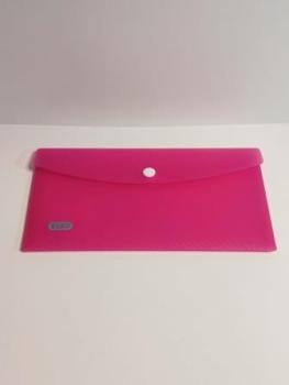Brieftasche DIN lang transp. pink Stk