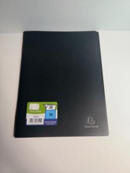 EXACOMPTA Sichtbuch, DIN A4, PP, 10 Hüllen, schwarz (8700351)