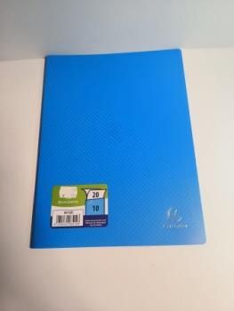 EXACOMPTA Sichtbuch, DIN A4, PP, 10 Hüllen, blau (8700350)