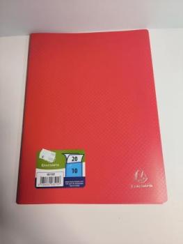 EXACOMPTA Sichtbuch, DIN A4, PP, 10 Hüllen, rot (8700352)