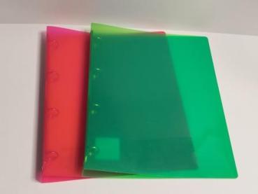 Ringbuch A4 4 Ringe PP Propyglass sortiert 20mm