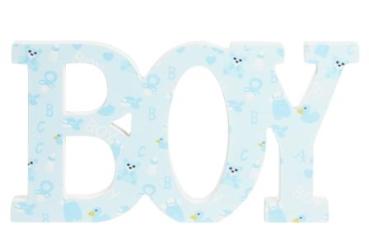 Holz-Deko Boy, ca. 28 x 14,5 x 2 cm