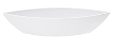 Schale weiss, 5,5 x 9 x 26 cm, Kunststoff