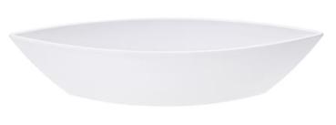 Schale weiss, 6,5 x 11 x 32 cm, Kunststoff