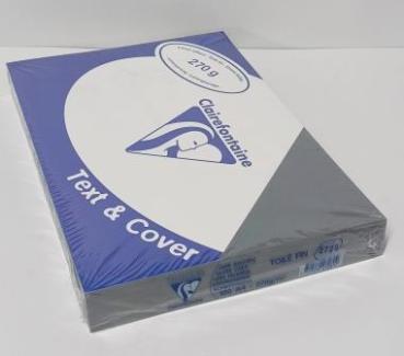 100 LMG Rückwände für Bindemappen Leinenstruktur grau