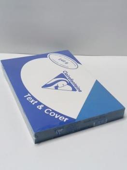 Rückwand A4 ledergenarbt dunkelblau 240g