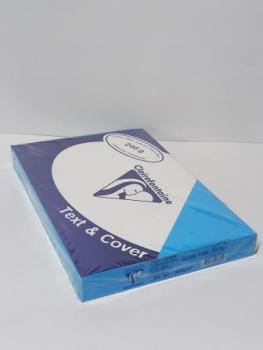 Rückwand A4 ledergenarbt lasurblau 240g