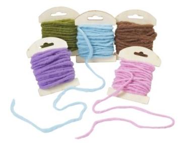 Filzschnur, braun, 5 m   ldm