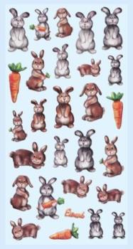 SOFTY-Sticker Lustige Hasen