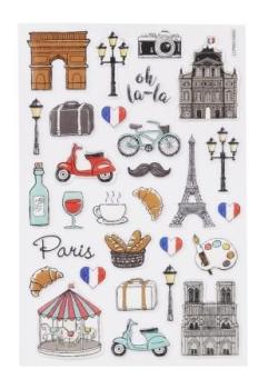 GLOSSY-Sticker Frankreich