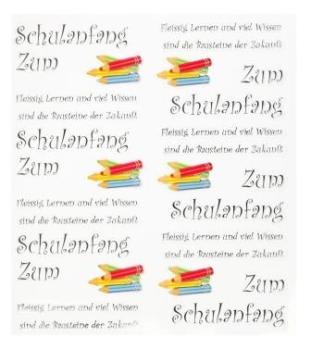 HOBBY-Design Sticker Zum Schulanfang