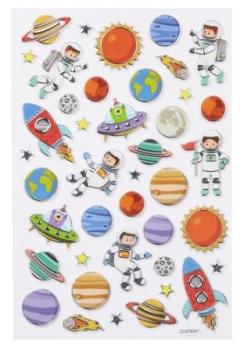 HOBBY-Design Sticker Weltall, 21 x 14 cm