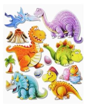 3D Sticker XXL Dinos