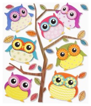 3D Sticker XXL Eulen I