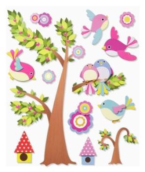 3D Sticker XXL Vögel