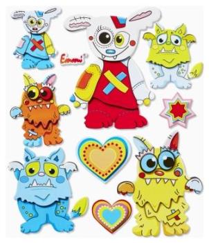 3D Sticker XXL Monster