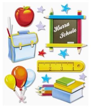 3D Sticker XXL Schule II