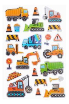 Sticker XL Baufahrzeuge