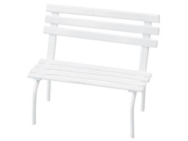 Bank, 7 x 6 cm, weiss