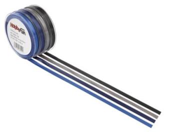 Satin-Band königsblau, 25 mm, ldm