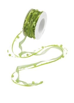 TRENDY-Band mit Perlen, ldm, olive