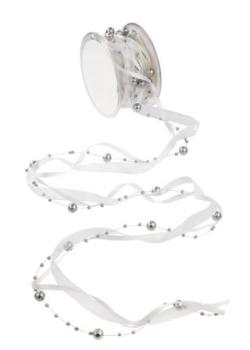 TRENDY-Band mit Perlen, ldm, silber