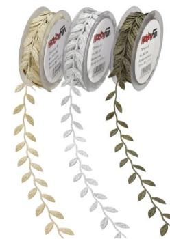 CREApop® Blattband dunkelgrün, 30 mm, Rol. à 15 m  ldm