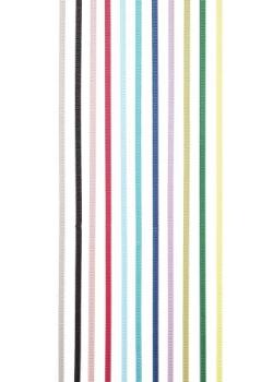 Ripsband 3 mm, Rol. à 25 m, schwarz   ldm