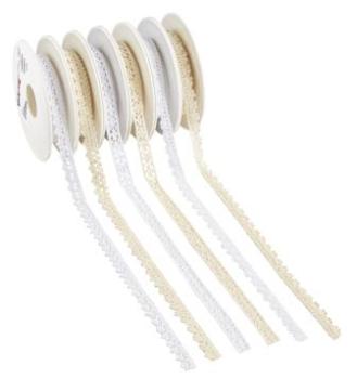 Spitze Liege creme, 13 mm, Rol. à 10 m   ldm